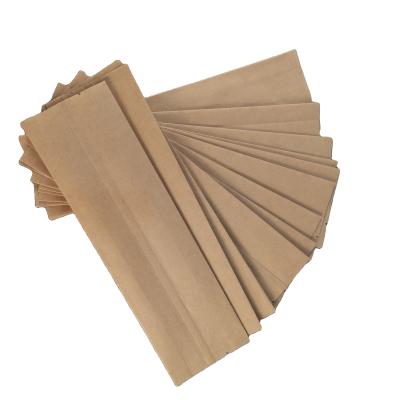 China High Quality Composable Recycled Materials Kraft Paper Spoon Fork Chopstick Packaging Bag Kraft Paper Bag for sale