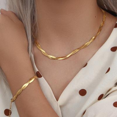 China Wholesale Snake Chain Bracelets FASHIONABLE Shinny Thin Hand Charm Chain Bracelets 18k Gold Plated Chain Bracelet Design Jewelry for sale