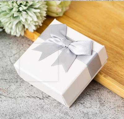 China For Jewelery Packing Fashionable Colorful Butterfly Knot Jewelry Box With Ribbon, Ring Necklace Box for sale