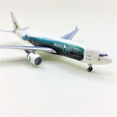 China Simulation Scale Model Airplane Model Customized Airbus A-330 High Detailed Die Cast Model Planes For Azores Airlines for sale