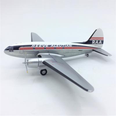 China Customized LOCKNESS 1:200 Scale C-46 High Detailed Simulation Model Die Cast Model Airplanes For REEVE ALEUT for sale