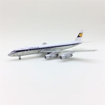 China Customized 1:200 Scale Douglas DC-8 High Detailed Simulation Model Die Cast Model Airplanes For Lufthansa for sale