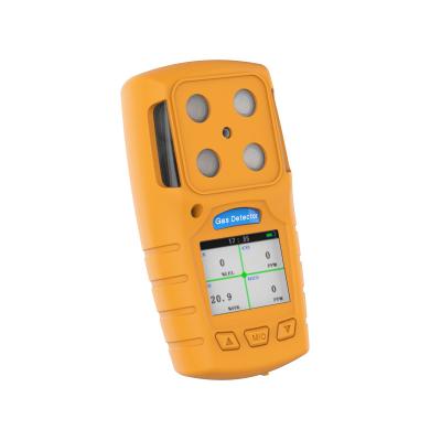 China 4 in 1 H2s Draagbare Gasdetector met Usb-Laders Visueel Alarm Te koop