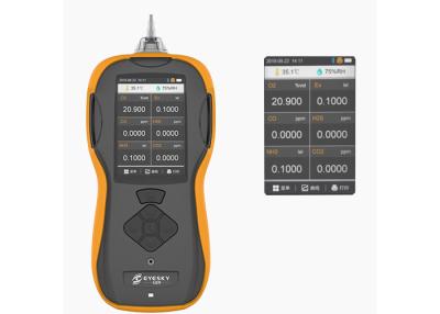 China 6 en 1 analizador de gas combustible multi portátil inalámbrico del detector de gas en venta