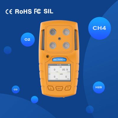 China Detector Handheld 4 de gás combustível em 1 com alarme visual audível à venda