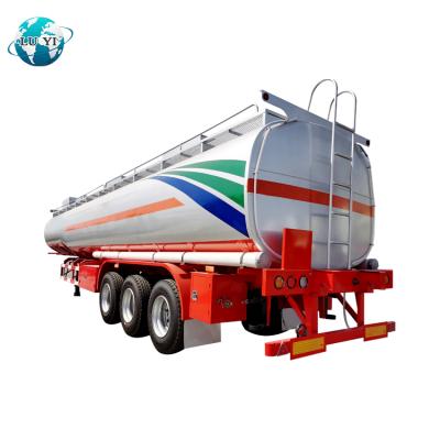 China Truck Trailer TIR Axles Stainless Steel Tanker Fuel Trailer Price for sale