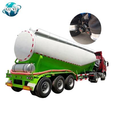 China Truck Trailer 50m3 Public Transport Cement Semi Tank Semi Trailer For Sale Dry Bulk for sale