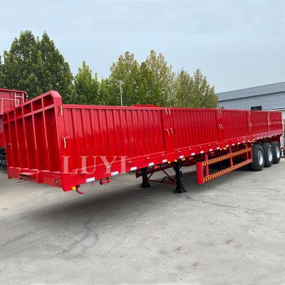 China Truck Trailer LUYI 60 Ton Cheap Side Wall Tractor Trailers Fence Semi Trailer for sale