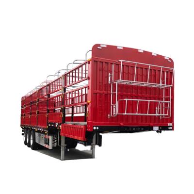 China Semi Truck Trailer 3 Axle 40-60 Ton 13m Length General Cargo Trailer For Logostic Transport for sale