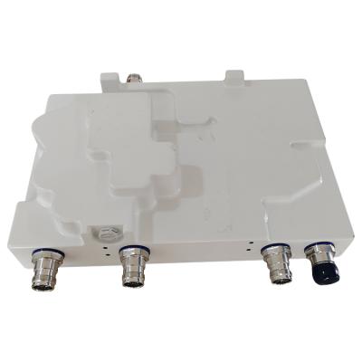 China 156dBc 4.3-10 Low Insertion Female Low PIM IP67 High Isolation Base Station RF Combiner Quadplexer 305*204*85mm for sale