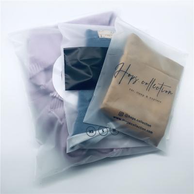 China customized printed packaging bag clothing packaging slider zip lock bag clothing plastic zipper bag for sale