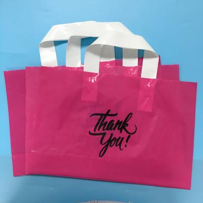 China High Quality Plastic with Loop Handle Plastic Shopping Printed Plastic Bag Poly Bags for sale