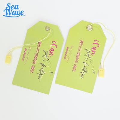 China Wholesale custom logo paper swing garment clothing hat shoes label hang tag for sale