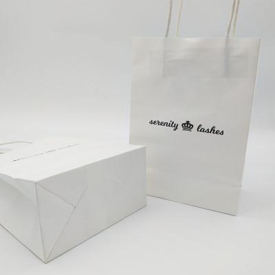 China Custom Kraft Paper Bag with handle paper bags with your own logo white kraft paper bag for sale