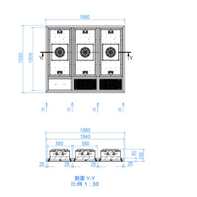 China Class 100 LAF System Hanging Type Laminar Air Clean Room Circulation for sale