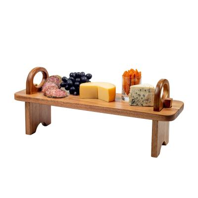 China Europe Acacia Serving Panel Kitchen Organizer Counter Shelf Organizer Convenient Cheese Deli Boards Wood Tray for sale