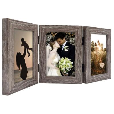 China Rustic Wooden Picture Frames Farmhouse Picture Frames Family Photo Collage Frame Vintage for sale