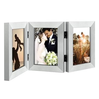 China Custom Made Wooden Picture Frame Easy Change Artwork 8x10 11x14 Frames Floating Family Photo Wood Frames Set of 3 for sale