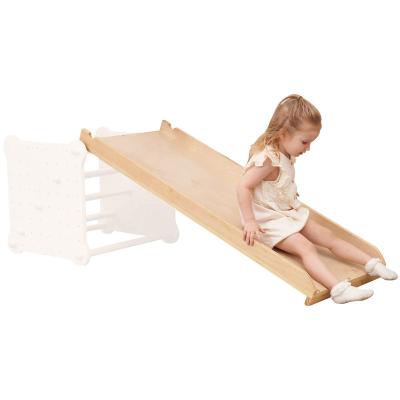 China STUFFED Gymnasium Wooden Climbing Ramp and Wooden Slide Ramp for Montessori Climber Aged 6 Months to 6 Years for sale