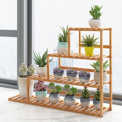 China Europe Wooden Plant Stands Indoor Plants Plant Rack Stand 3 Tier Display Stand For Flower Pot For Window Garden Balcony Living Room for sale