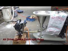 Gravure Printing Air Driven Double Diaphragm Pump Stainless Steel For Powder