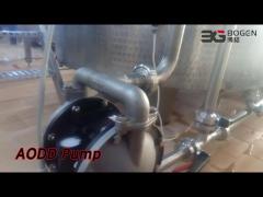 FDA Pneumatic AODD Pump High Pressure Stainless Steel For Food Industry