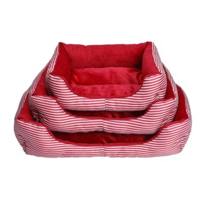 China Retro Breathable Blue And Red Square Pet Nest Pet Nest Sofa Luxury Factory Direct Selling for sale