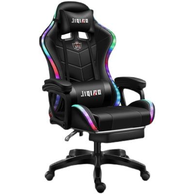 China Massage Wholesale cheap foldable pu leather massage computer game chair silla gamer racing rgb gaming chairs with lights and bluespeaker for sale