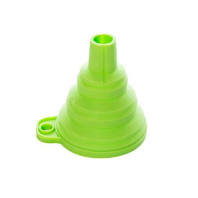 China Food Grade Silicone Kitchen Viable Popular Collapsible Portable Funnel For Water Bottle Oil Liquid for sale