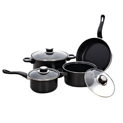 China Morden Luxury Ready to Ship Nonstick Iron Stick Non Stick Kitchen Tools Home Cookware Set Nonstick Pans 13Pcs Kitchenware for sale