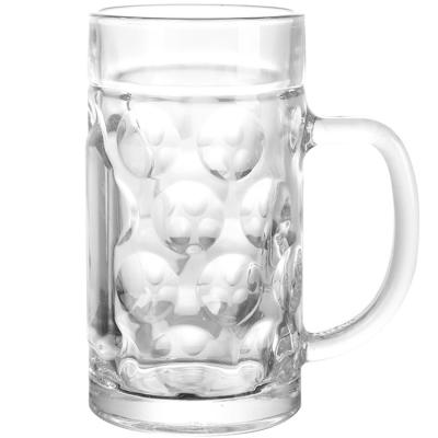 China New Classic/Postmodern Best Selling Bar Mug A Mug Glass-to-Glass Universal Big Beer Beer Mug for sale