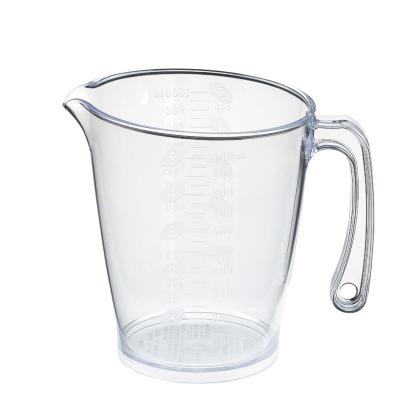 China Biggest Product Kitchen Tool With Graduated Cooking With A Cup 1L Big Cup Measur Plastic Measuring Cup for sale