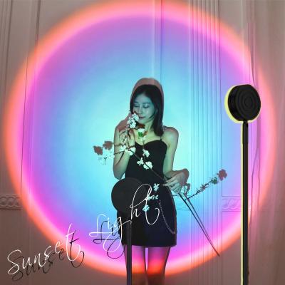 China Multifunctional Ring Selfie Led Sunset Light Floor Lamp Photography Light for Live Stream for sale