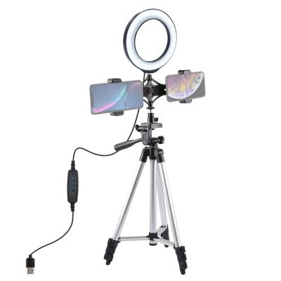 China Factory Wholesale Desktop Multifunctional Dimmable Led Small Mirror Ring Light for sale