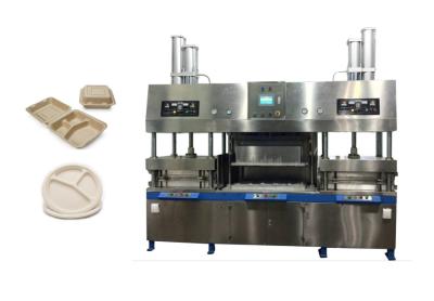 China Máquina abonable manual de la prensa de Tray Dry In Mold Wet de la caña de azúcar de la maquinaria del moldeado de la celulosa del PLC en venta