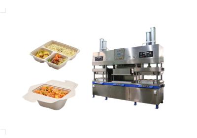 중국 PLC Pulp Molding Clamshell Lunch Box Machine Customizable Mold Size 1600*800mm 판매용