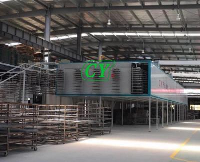 China Bereiten Sie Massen-Schleuder-Massen-Ei Tray Drying Line Energy Saving auf zu verkaufen