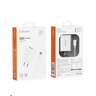 China ARUN U118c Mobile Phone New Products For Type-C USB Charger 10.5w Fast Charger Phone Charger for sale