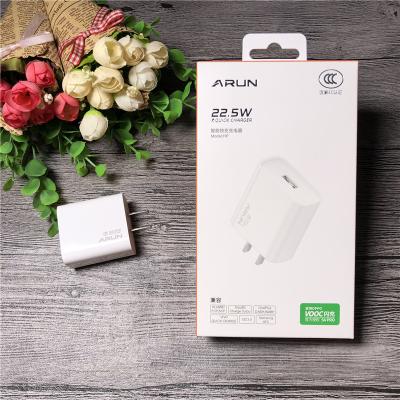 China Hot Selling Mobile Phone Amazon ARUN FS Charger Lightning USB Charger 18w Mobile Fast Charger for sale