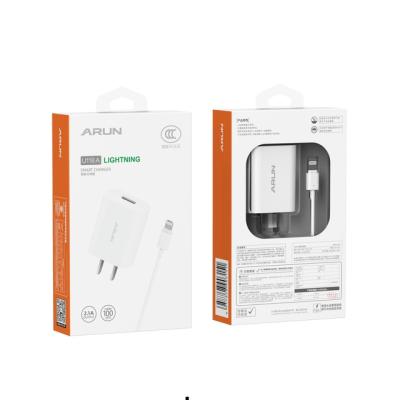 China Mobile Phone Amazon Top Sale ARUN U118A Phone Charger For Lightning USB Charger 10.5w Fast Charger for sale