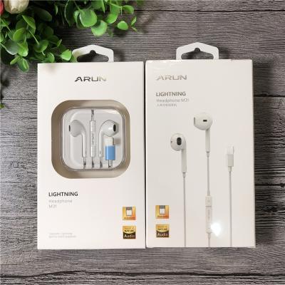 China In-Ear Amazon Arun M31 Best Selling Headset Earphone Wired Cable Microphone Headset Cheap Ship Earphones for sale