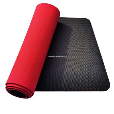 China Yoga Exercise Factory Price Double Layer Private Label Tape Yoga Mat for sale