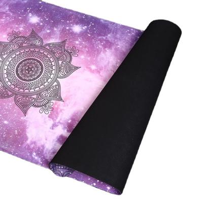 China 2018 New Ruiboo Suede Rubber Natural Rubber Microfiber High Temperature Yoga Mat For Yoga Sweated for sale