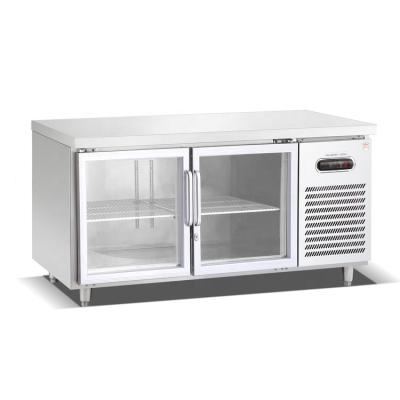 China Commercial Single-Temperature Stainless Steel Under Counter Counter Fridge Refrigerator With Caster for sale