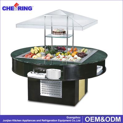 China Single-temperature Catering Equipment R134 / R404 Refrigerated Salad Bar Fridge Sale for sale