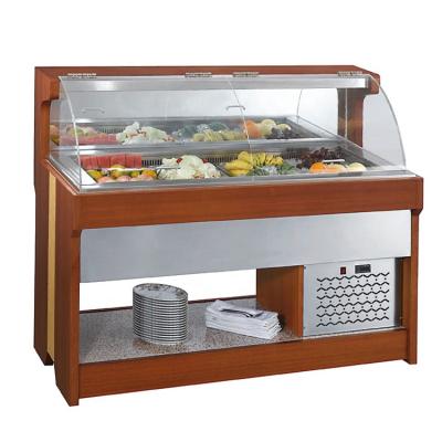 China Single-temperature Table Top Food Refrigerated Display For Salad Or Cold Food for sale