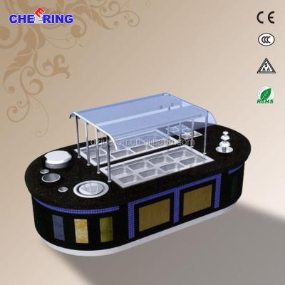 China Stainless Steel Ice Table Fruit Salads Ice Display Table Ice Container On Table for sale