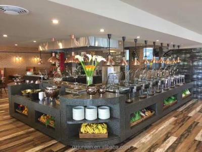 China Customized Stainless / Marble Salad Counter For Project Australia for sale