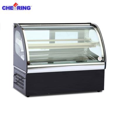 China Supermarket Hot Sale Mini Wedding Cheap Single-temperature Cake Display Fridge Cake Showcase Glass Fridge for sale