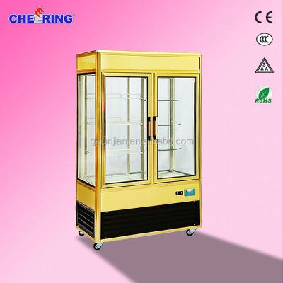 China Rotary Used Refrigerated Single-Temperature Cake Display Case Canton Manufacture for sale